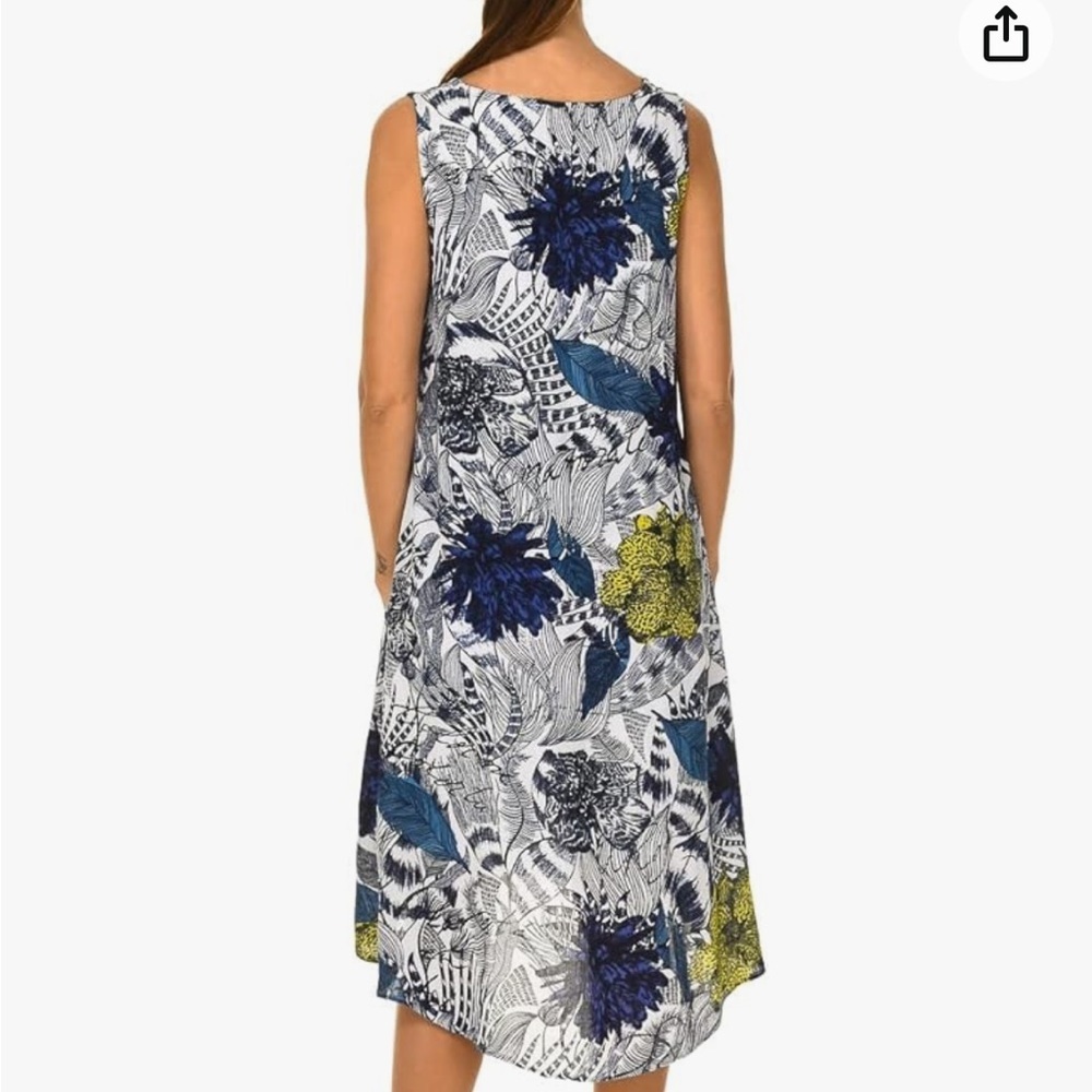 Desigual Women’s Iowas dress made in India maximalist flowy pull on 8 - Picture 4 of 8